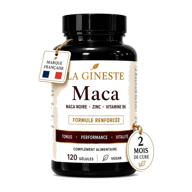 Black Maca + Zinc + Vitamin B6 – LA GINESTE – 120 capsules