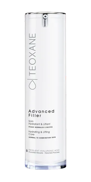 TEOXANE ADVANCED FILLER pour les peaux normales à mixtes: Crème hydratante et matifiante anti-âge | Flacon airless de 50ml