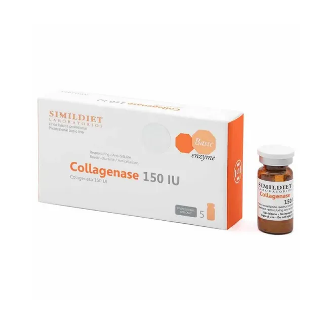 SIMILDIET Collagenase 1500 U.I.: Raffermissement et Réduction des Cicatrices | 5 Flacons de 5ml