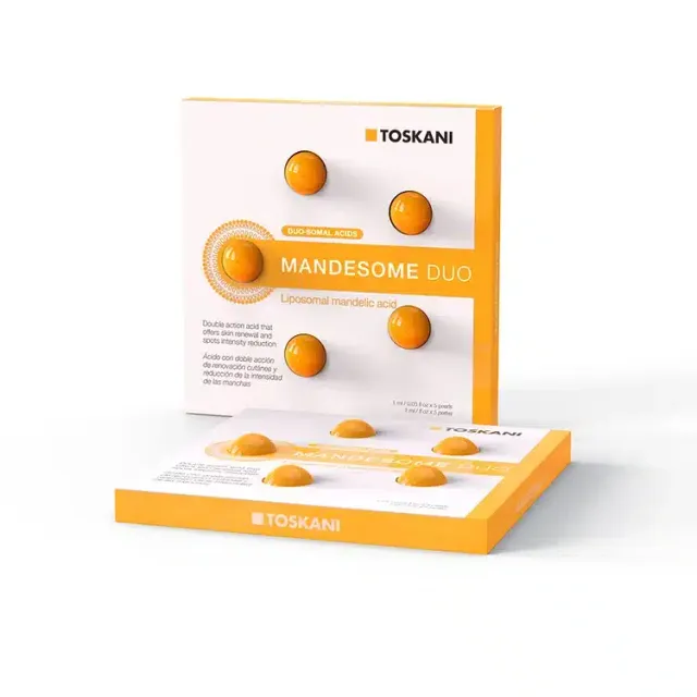 TOSKANI Peeling Mandesome Duo | Peau à Tendance Acnéique | 5 Perles de 1 ml | PROMOTION DATE PEREMPTION COURTE 06/26