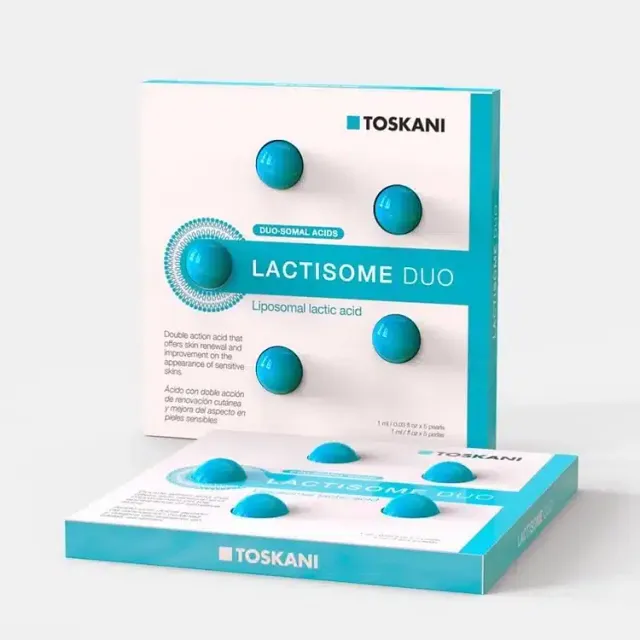 TOSKANI - Peeling Lactisome Duo | Peaux Sensibles - 5 Perles de 1ml