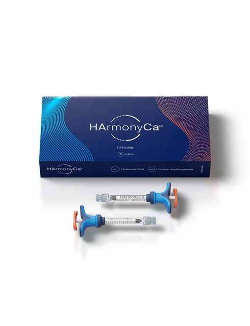 ALLERGAN HARmonyCa | Filler Hybride à Base d'Acide Hyaluronique et d'Hydroxyapatite de Calcium | Rajeunissement Visage | 2 seringues de 1,5ml