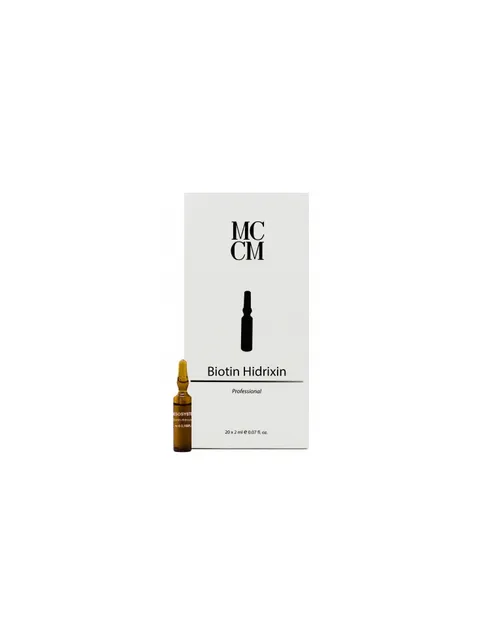 MCCM Biotina Hidrixina: Fortalecedor de piel, cabello y uñas | 20 ampollas de 2 ml