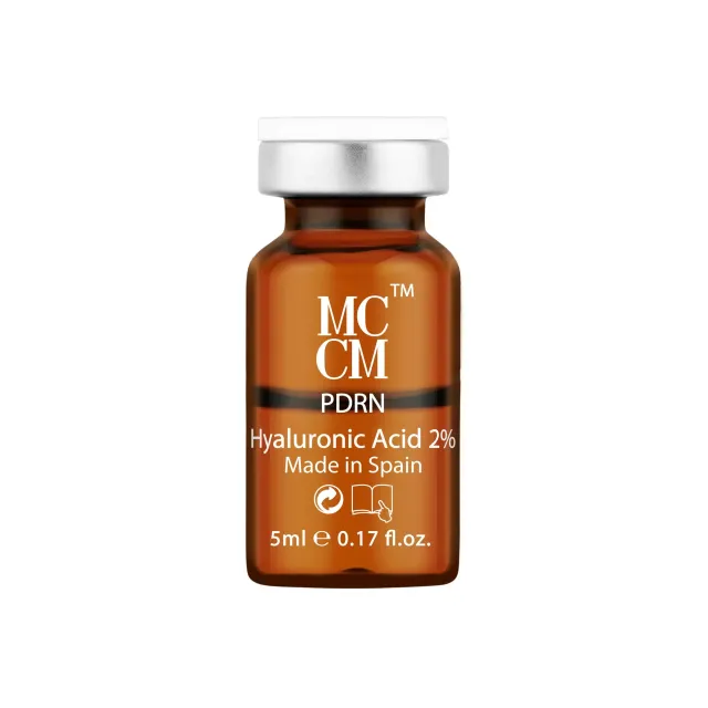 MCCM PDRN + Acide Hyaluronique 2% : Traitement de Mésothérapie pour Régénération Cellulaire et Hydratation Intense | 1 Flacon de 5ml
