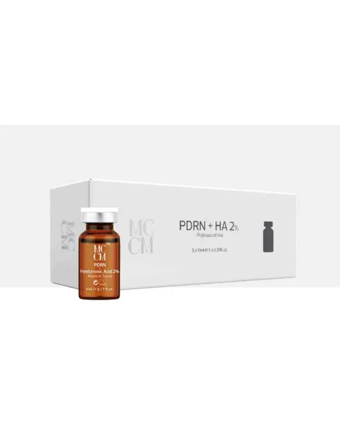 MCCM PDRN + Acide Hyaluronique 2% : Régénération Cellulaire et Hydratation Intense | 5 Flacons de 5ml
