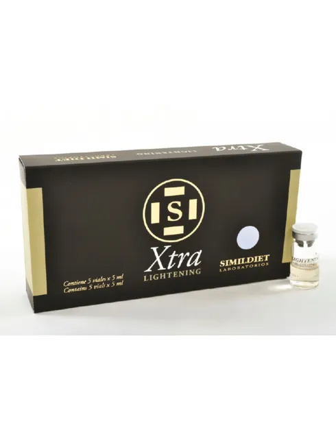 SIMILDIET Xtra Lightening Cocktail : Traitement Éclaircissant en Mésothérapie pour un Teint Uniforme et Lumineux | 5 flacons de 5ml
