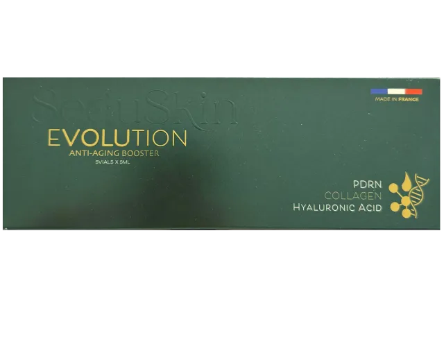 SEDUSKIN Evolution | 5 flacons de 5ml (PDRN + COLLAGÈNE + ACIDE HYALURONIQUE FRANÇAIS)