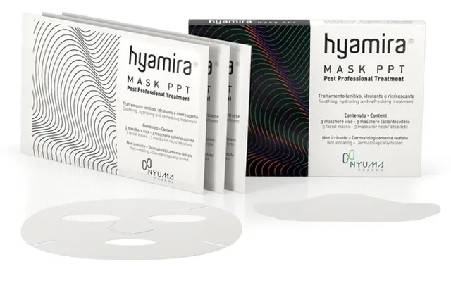 HYAMIRA Masque Collagène : Soin hydratant, régénérant et anti-âge | Coffret de 3 masques visage et 3 masques décolleté