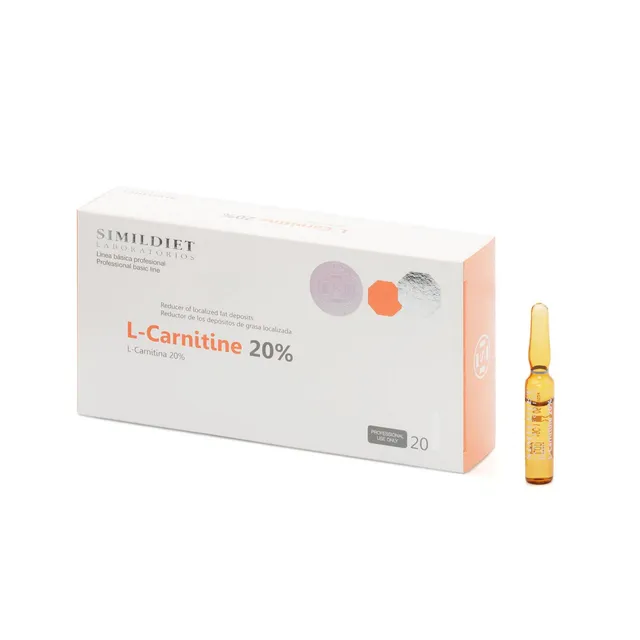 SIMILDIET L-Carnitina 20%: Solución Lipolítica | 20 ampollas de 2ml