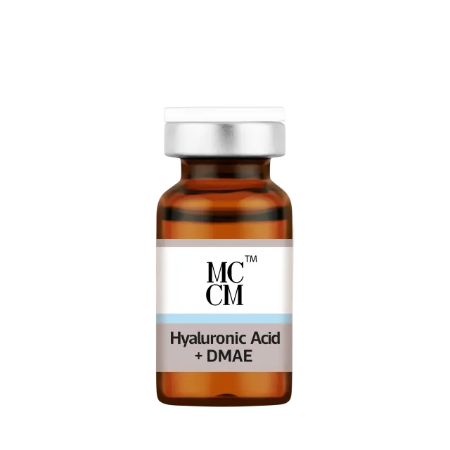 MCCM  Acide Hyaluronique + D.M.A.E. : Soin Anti-Âge Hydratant et Raffermissant pour la peau | 1 flacon de 10ml