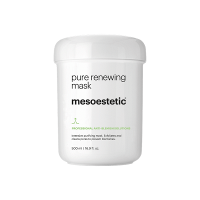 máscara renovadora mesoewtetic pure 500ml frasco branco