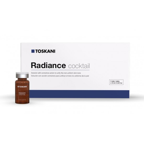 TOSKANI Radiance Cocktail: Cuidado intensivo iluminador para uma tez luminosa e uniforme | 5 frascos de 10ml