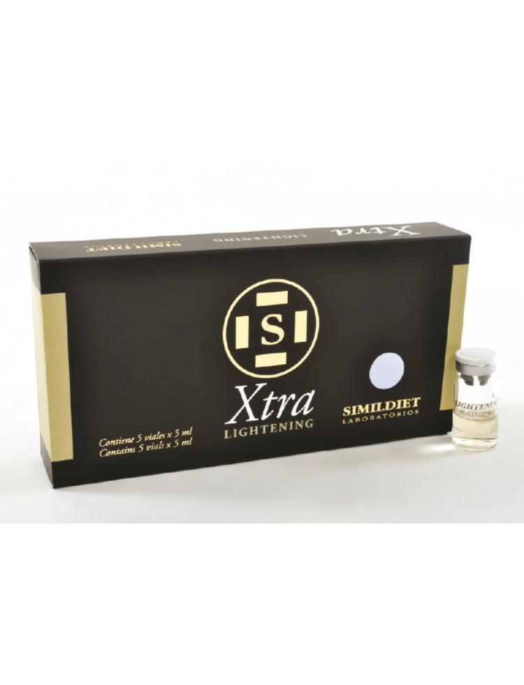 SIMILDIET Xtra Cocktel Iluminador: Tratamento Mesoterapêutico para uma Tez Uniforme e Radiante | 5 Frascos de 5ml