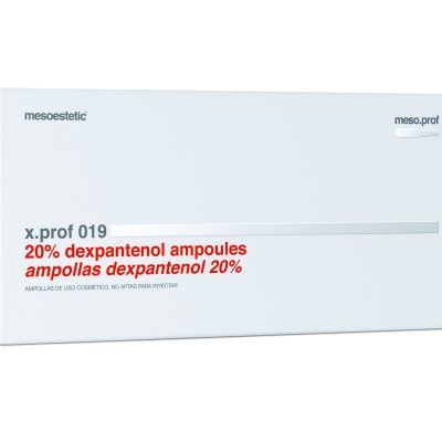 MESOESTETIC x.prof 019 Dexpantenol 20%: Ενυδατική και επανορθωτική φροντίδα για ξηρό και ευαίσθητο δέρμα | 20 x 5 ml αμπούλες