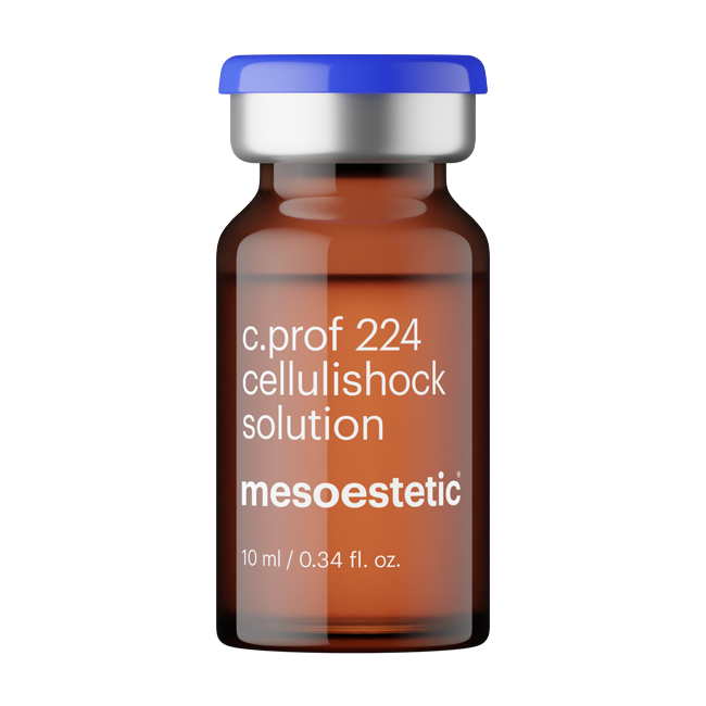 MESOESTETIC c.prof 224 cellullishock solution : Tratamento profissional anti-celulítico e anti-gordura | 5 frascos de 10ml - Imagem 2