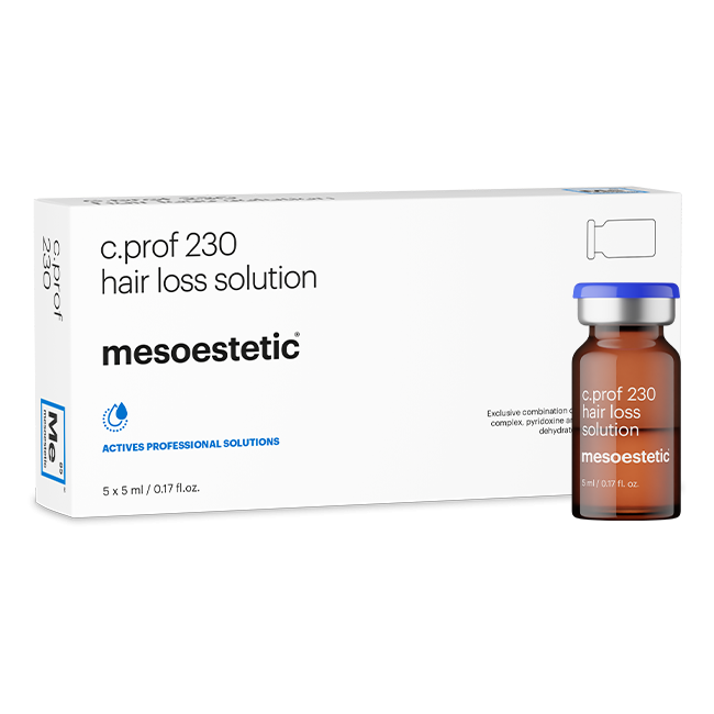 MESOESTETIC c.prof 230 Soluzione per la Perdita di Capelli: Trattamento Professionale Anti-Caduta per la Ricrescita dei Capelli | 5 flaconi da 5ml