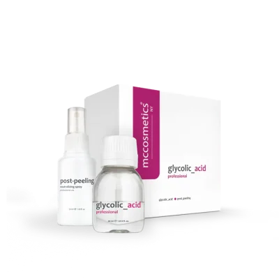 MCCOSMETICS Kit Peeling à l'Acide Glycolique 30% + Post Peeling : Peeling Professionnel Anti-Taches & Éclat | 30 ml + 50 ml