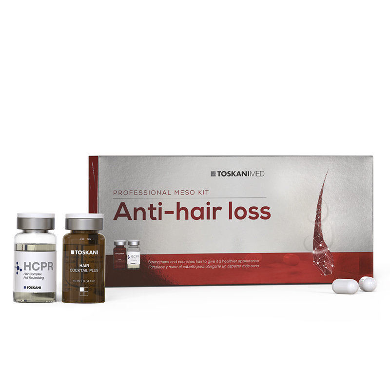 TOSKANI Meso Starter Kit Anti-Hair Loss : Professionelle Pflege gegen Haarausfall | 3 x 10 ml + 2 x 5 ml